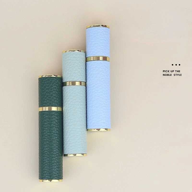 10ml Leather Perfume Bottle Refillable Atomizer For Travel Spray With Ultral Fine Mist Fragrance Container