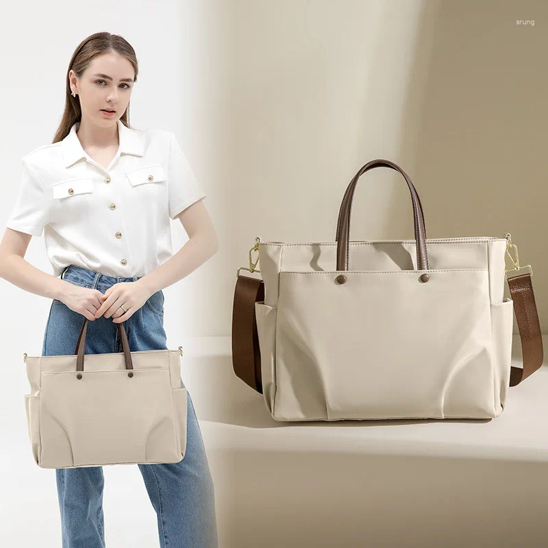 Evening Bags Laptop Bag Women's Shoulder Portable Large Capacity Briefcase Crossbody Totes Female 15.6-inch Oxford Computer Handbags