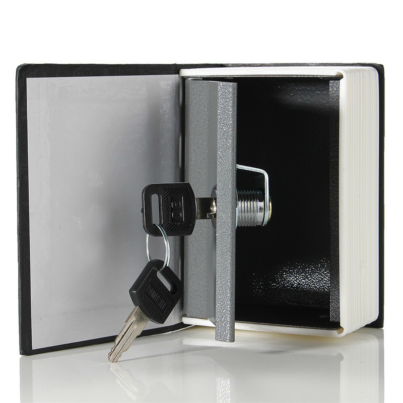 Novelty Items Home Book Safe Key Lock Type High Quality Secret Hidden Metal Steel Simulation Classic s Money Box Coin Bank 230428