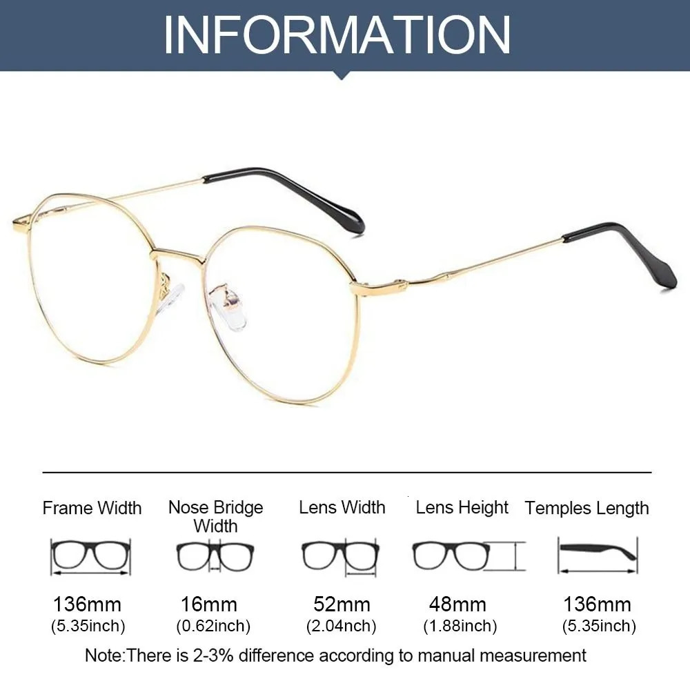 Sunglasses Frames Classic Transparent Computer Glasses Frame Women Men Anti Blue Light Round Eyewear Blocking Optical Spectacle Eyeglasses 231130