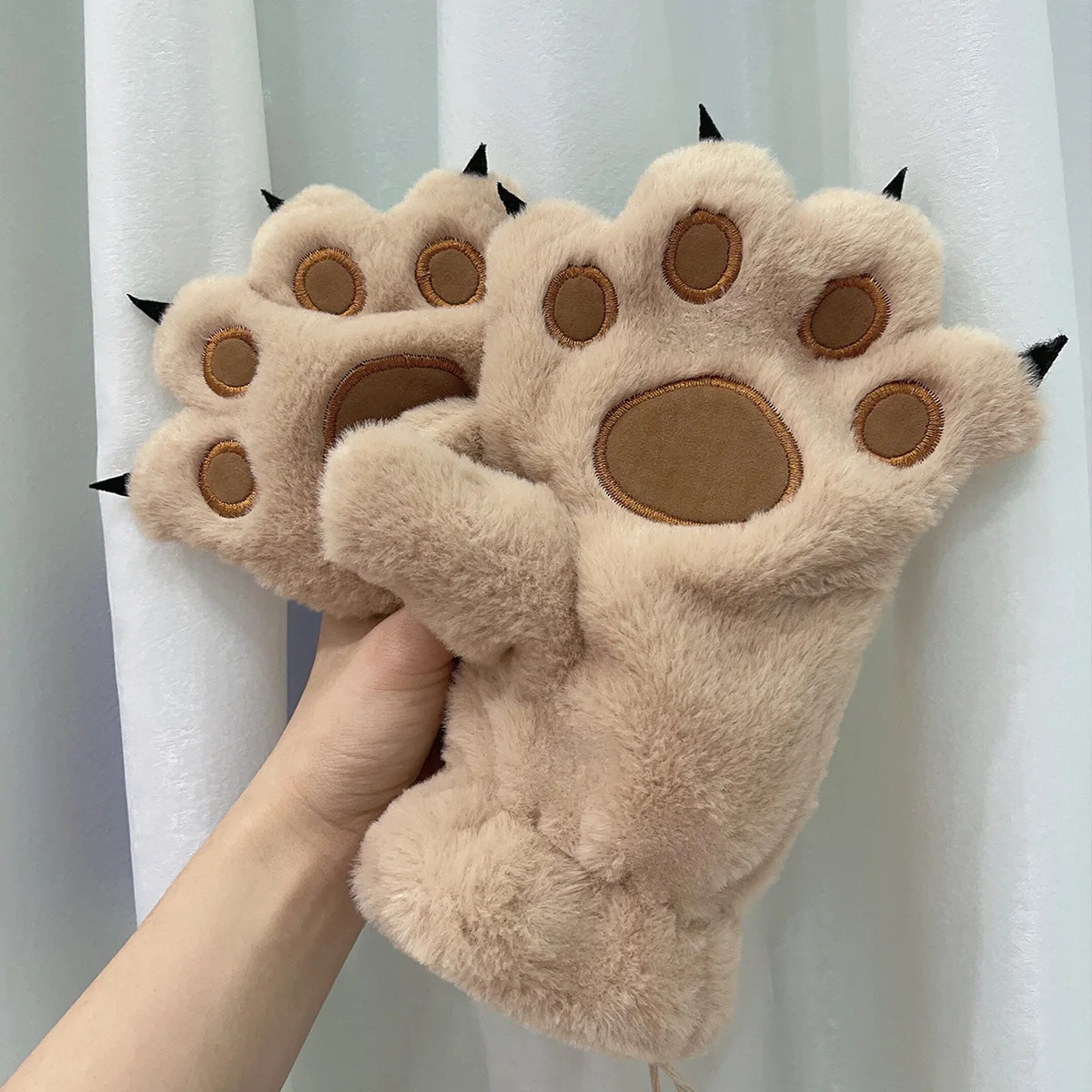 Five Fingers Glove Bear Palm Paw Animals Plushclaw Glove Paws Costumes Cosplay Cute Cartoon Simulation Furry Mittens Winter Warm 231130