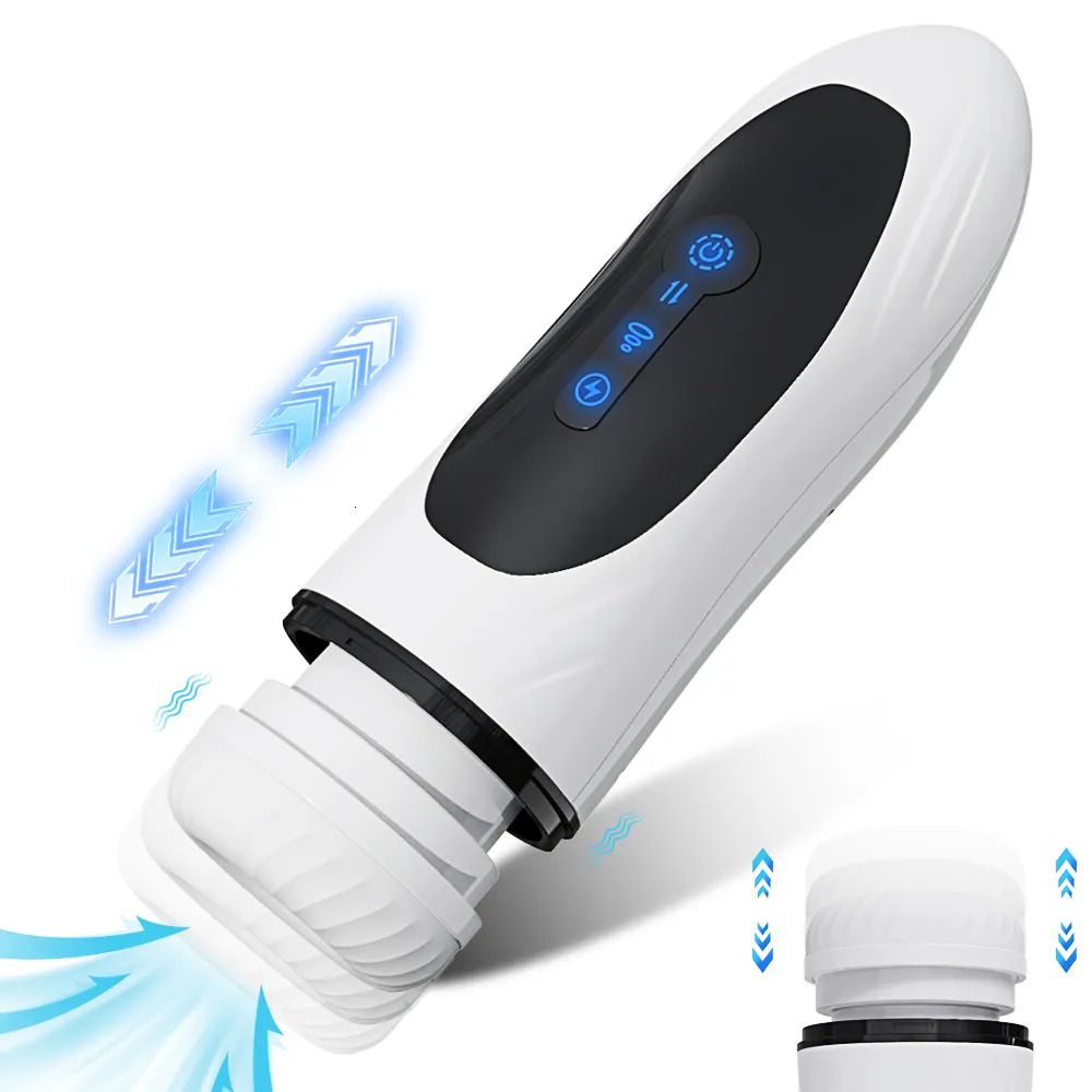 Pump Toys Automatic Telescopic Sucking Masturbators for Men Male masturbator Cup Thrusting Masturbation Piston Adult Equipment Sex Toy 231130