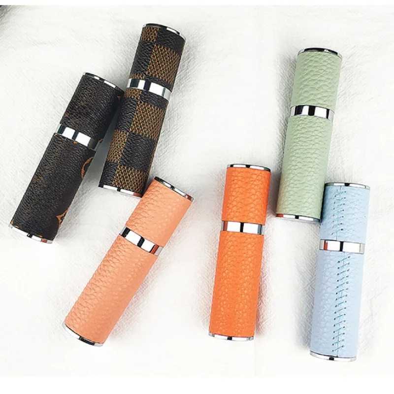 10ml Leather Perfume Bottle Refillable Atomizer For Travel Spray With Ultral Fine Mist Fragrance Container
