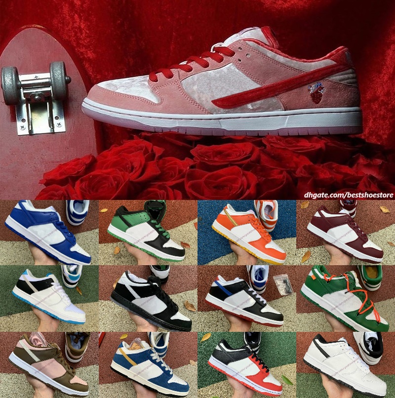 New Skate Boarding Men Women Designers Shoes Black White The 50 TS Night Of Mischief Chunky Bears Strange Love UNC Sports Trainers Designer SB Sneaker Trainer