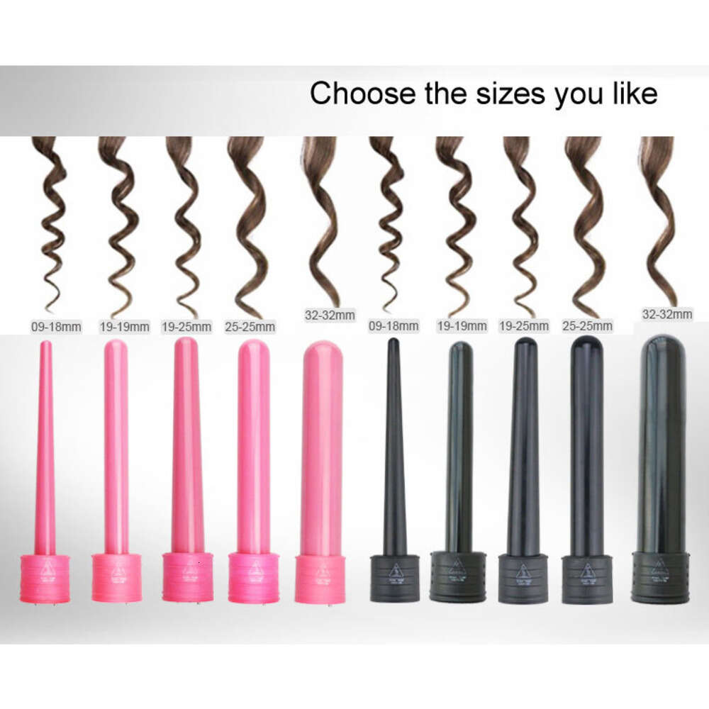 Eu Us Plug 5 In 1 Curling Wand Set Hair Curling Tong Hair Curl Iron The Wand Hair Curler Roller Gift Set 0932mm Curler Wand Wholesale Rizador De Pelo 