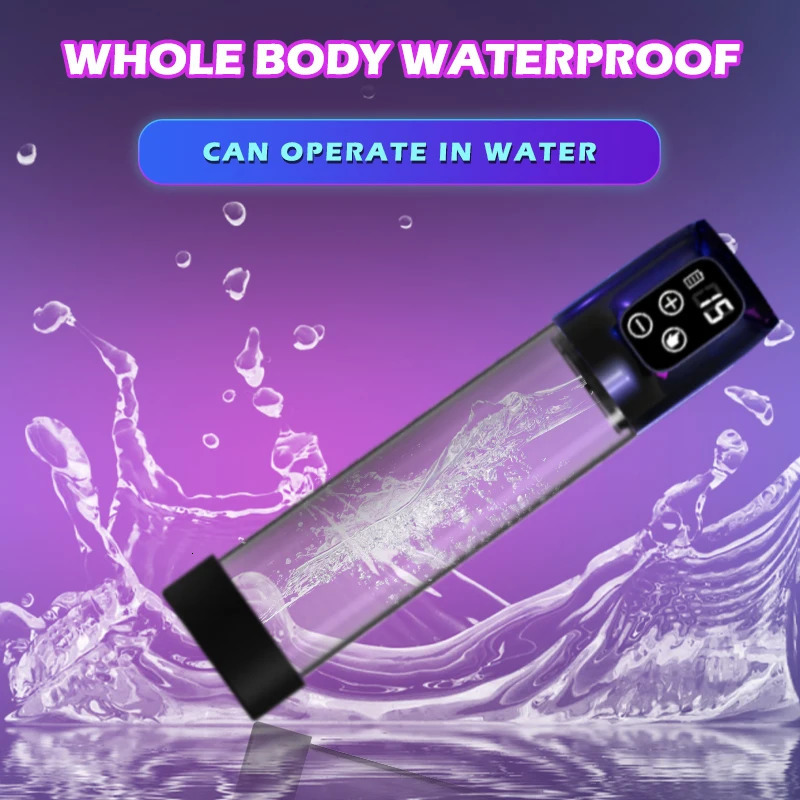 Pump Toys HESEKS Penis Extender Penis Vacuum Pump Male Electric Masturbator Bath Penis Pump Massager Enlargement Enhancer Sex Toys for Men 231130