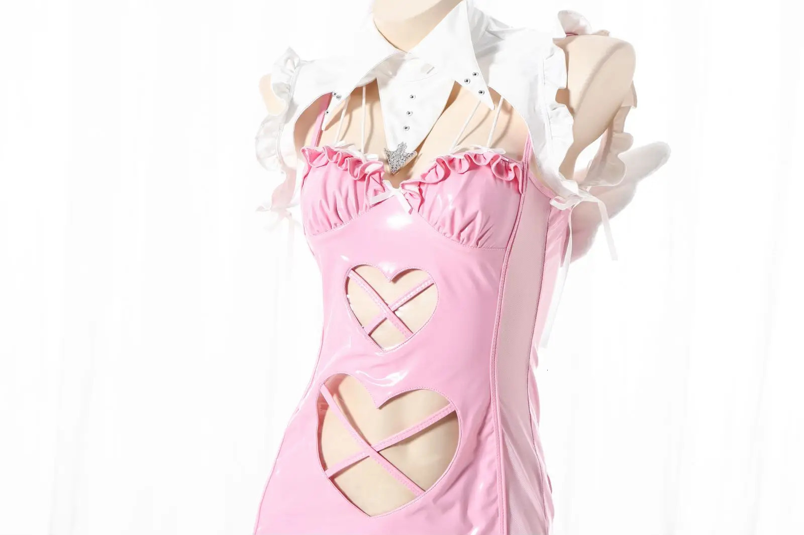 Sexy Set Halloween Night Patent Leather Anime Cosplay Devil Suit Woman Sexy Underwear 231130