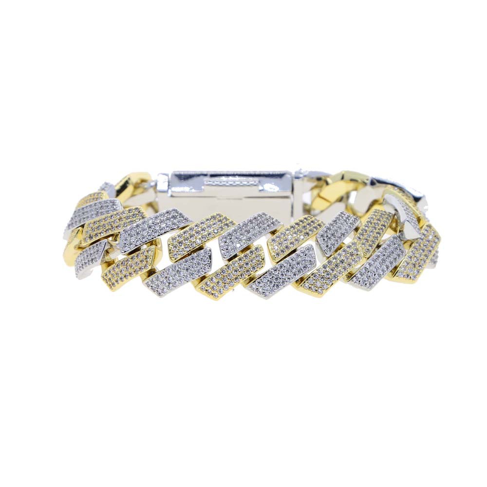 bracelet necklace mossanite cuban link bracelet designer jewelry mens bracelet fashion personality luxury Hip Hop Iced Out gold silver rose gold Vvs w
