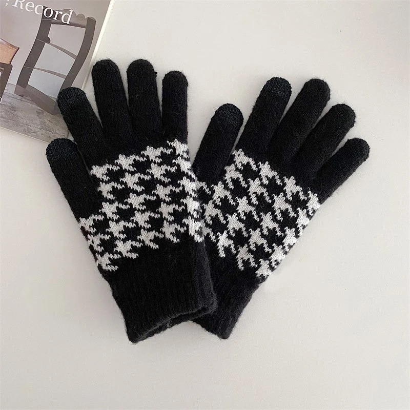 Five Fingers Gloves Arrive Casual Thick Warm Unisex Autumn Winter Skiing Touch Screen Useful Fashion Students hand 231130