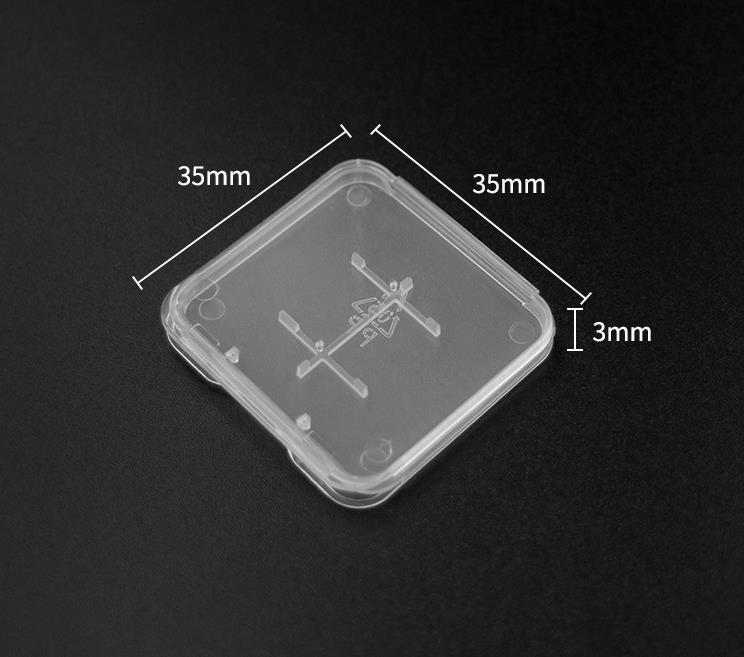 2 in 1 Standard Memory pack box Card Case Holder Micro SD TF Card Storage Transparent Plastic Boxes SN4516