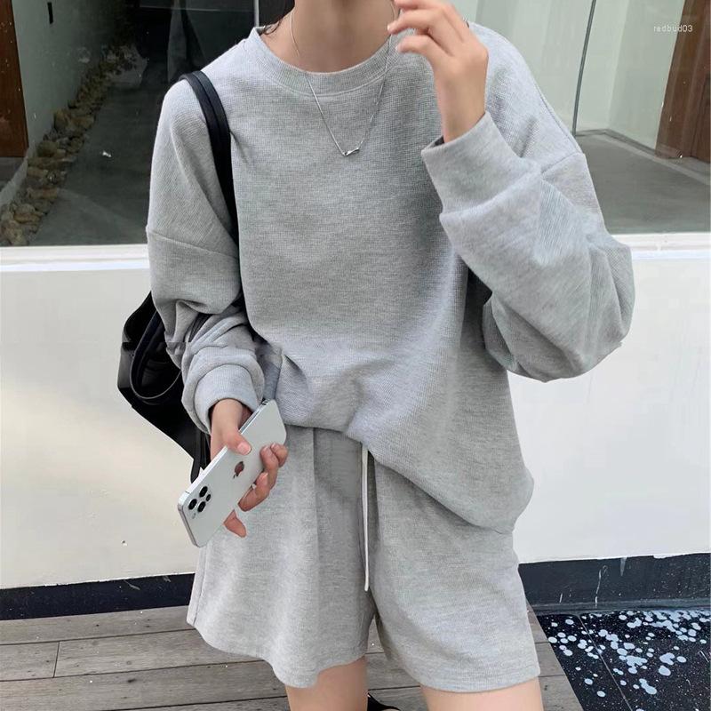 Women's Two Piece Pants Short Set Tracksuit For Women Long Sleeve Tee And O-Neck Suit Female Casual High Quality Solid Clothes, Blue
Women's Two Piece Pants Short Set Tracksuit For Women Long Sleeve Tee And O-Neck Suit Female Casual High Quality Solid Clothes, Blue