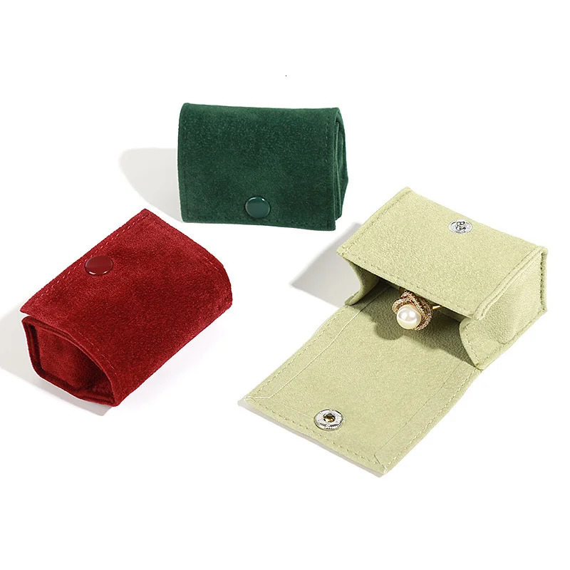 Watch Boxes Cases Mini Portable Cloth Bag Jewelry Box Ring Ear Studs Earring Small Earrings Travel 231130