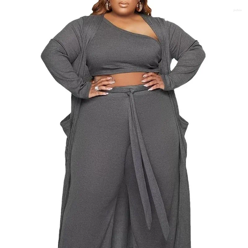 Womens Two Piece Pants Set Dress Open Front Long Cardigan Women Plus Size Sets Crop Top Suspenders Dresses Casual Matching