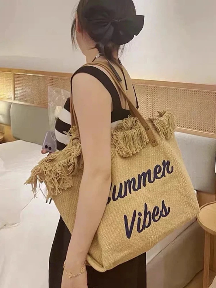 Evening Bags Fashion Canva Handbags Large Tote Beach Bag Shopping Underarm Shoulder For Female Casual Top handle 231130