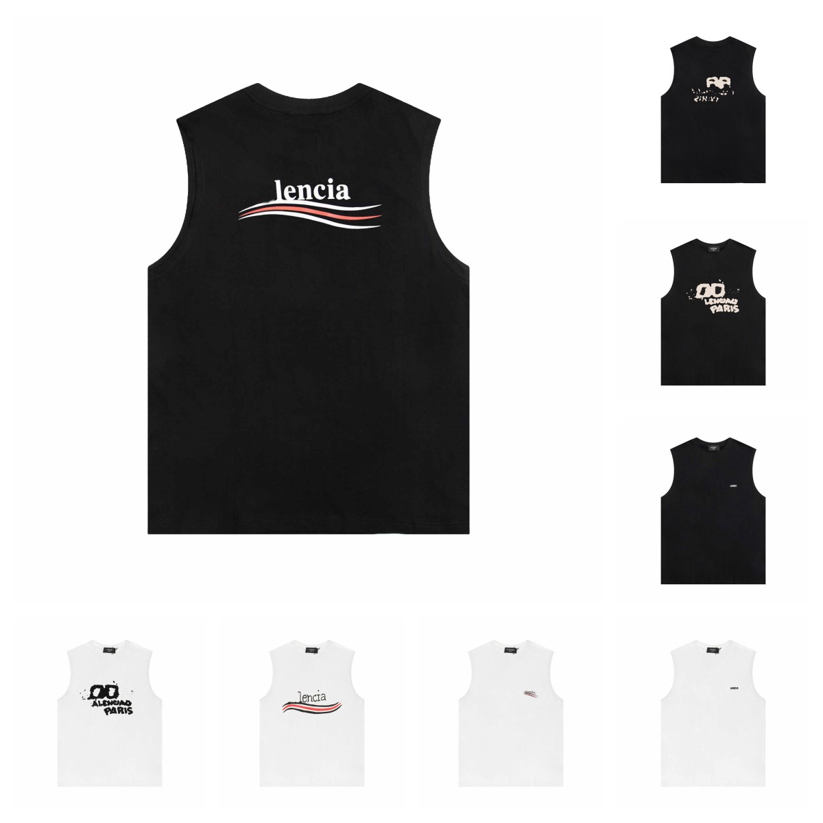 Designer Mens Tank Tops Summer Gyms Sleeveless T-Shirt Casual Shirts Sports Clothes Round Neck Cotton Short Sleeves, White 2
Designer Mens Tank Tops Summer Gyms Sleeveless T-Shirt Casual Shirts Sports Clothes Round Neck Cotton Short Sleeves, White 2