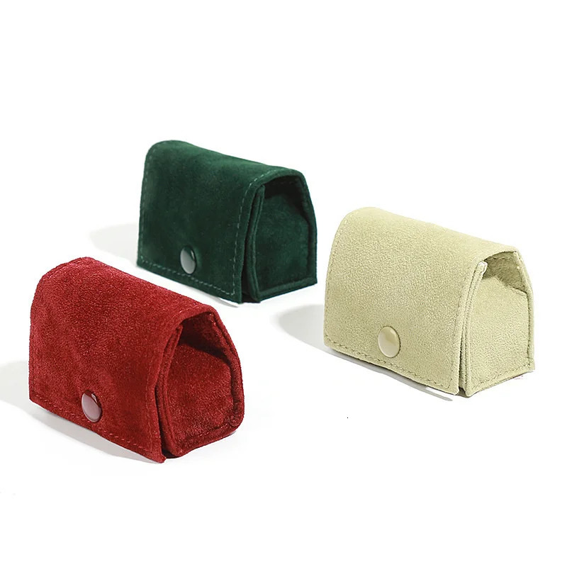 Watch Boxes Cases Mini Portable Cloth Bag Jewelry Box Ring Ear Studs Earring Small Earrings Travel 231130