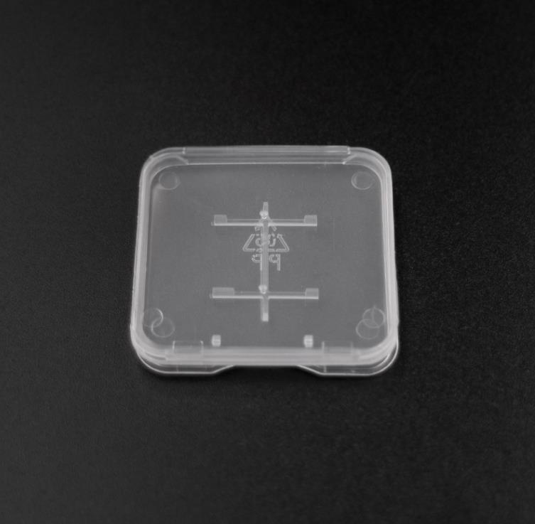 2 in 1 Standard Memory pack box Card Case Holder Micro SD TF Card Storage Transparent Plastic Boxes SN4516