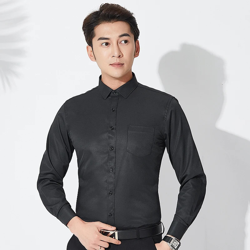 Men's Casual Shirts 8XL Super Oversized Shirt Men's Long Sleeve Mens Shirts Casual Slim Fit Shirt Men Button Down Shirts for Men Korean Clot