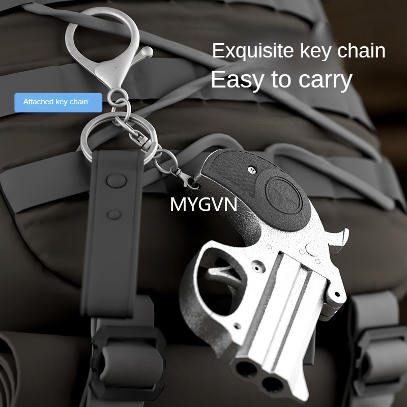 Children Metal Portable Deringer Launcher Mini Manual Soft Bullet Shell Ejection Toy Gun Boy Small Pistol Pocket Model Children Gifts
