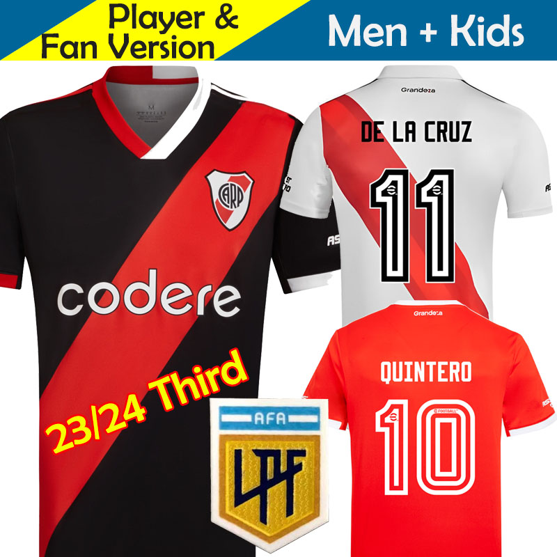 

Camisa River Plate Soccer Jerseys Kids Kit 22/23 Libertadores Cup De Futebol 2023 2024 Football Shirt Away Red Goalkeeper GK Black SUAREZ BORJA PALAVECINO FERNANDEZ, Kids 3rd libertadores patch