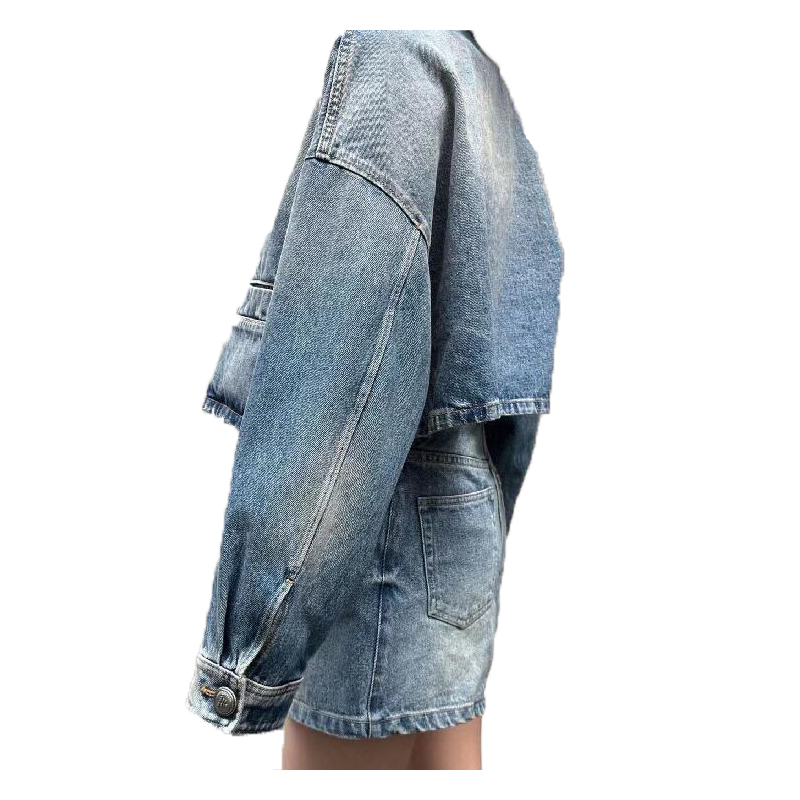 Top Jacket Designer Women Denim Jackets Slim Style Parkas For Lady With Letter Zippers Button Budge Spring Autumn Coat Jeans Fashion Windbreaker 50