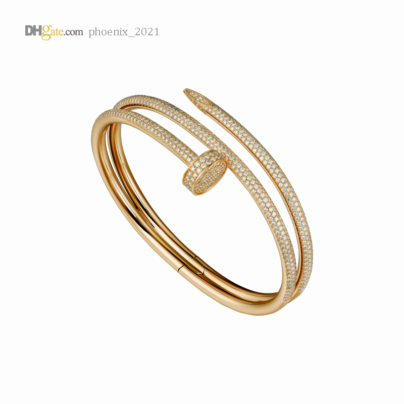 Designer Bracelet Nail Bracelet 2.0 Diamond-Pave Gold Bangle Luxury Jewelry For Women Titanium Steel Gold-Plated Never Fade Not Allergic 21621802
Designer Bracelet Nail Bracelet 2.0 Diamond-Pave Gold Bangle Luxury Jewelry For Women Titanium Steel Gold-Plated Never Fade Not Allergic 21621802