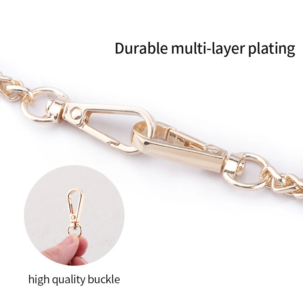 Metal Chain strap for bags DIY Handles Crossbody Accessories for Handbag Detachable Replacement Purse Chain strap 231129