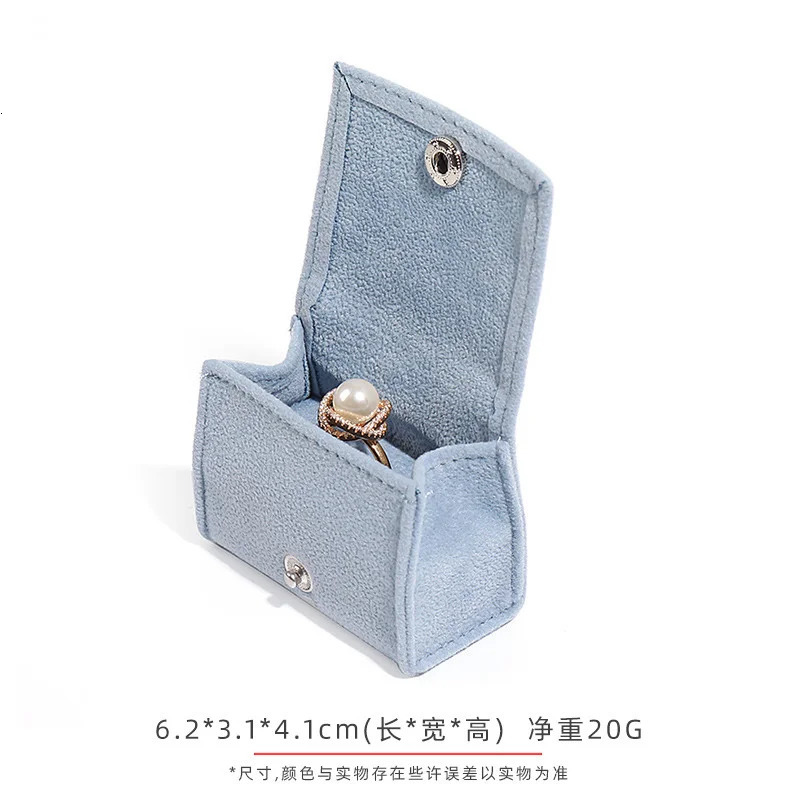 Watch Boxes Cases Mini Portable Cloth Bag Jewelry Box Ring Ear Studs Earring Small Earrings Travel 231130