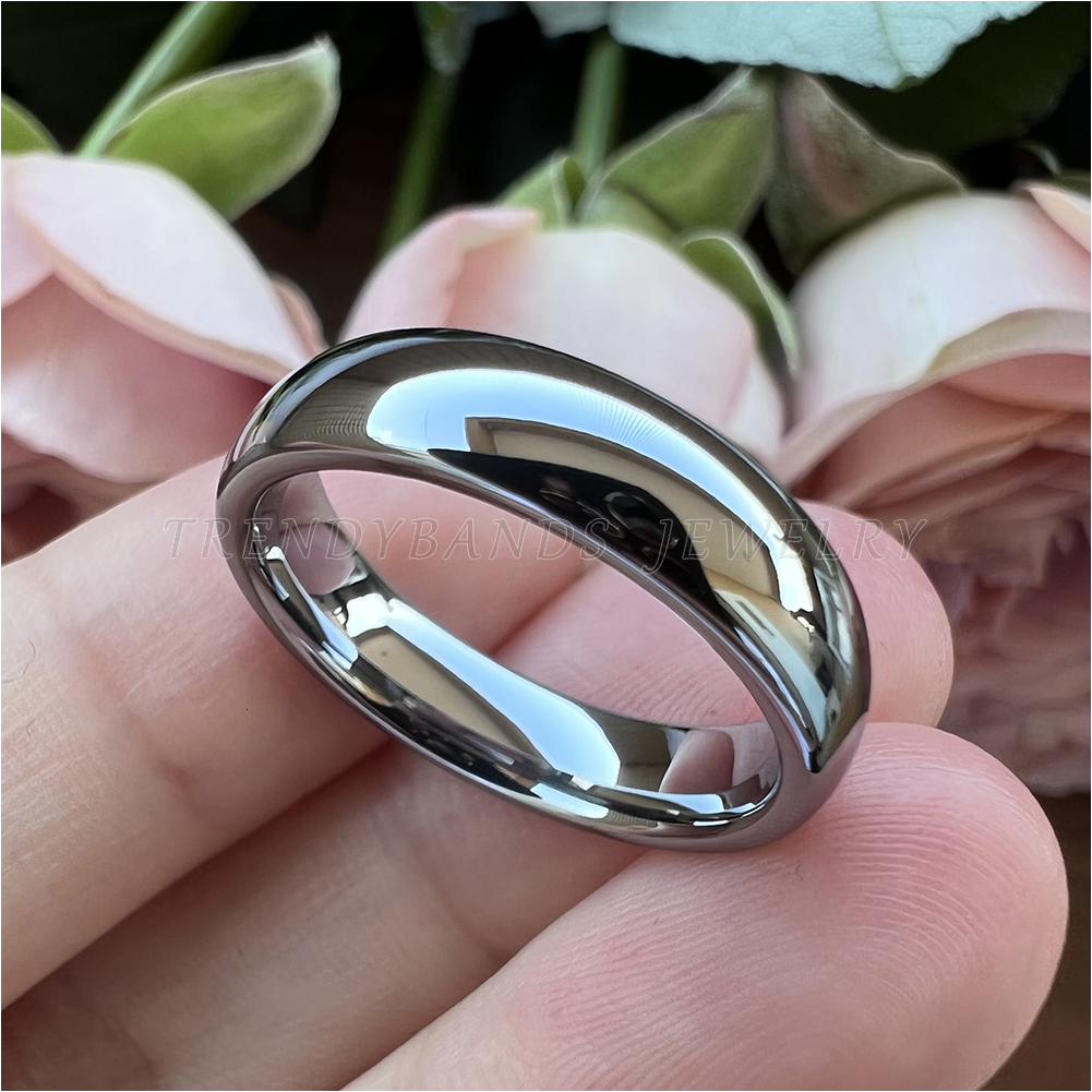 Band Rings 3mm 5mm 7mm Classic Tungsten Carbide Wedding Band Engagement Rings for Men Women High Polished Shiny Comfort Fit 230428