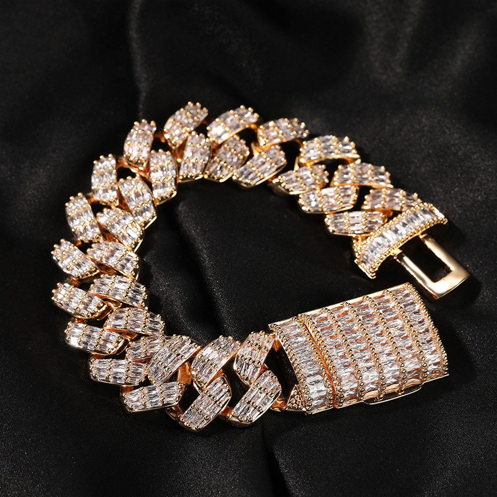 bracelet necklace mossanite cuban link bracelet designer jewelry mens bracelet fashion personality luxury Hip Hop Iced Out gold silver rose gold Vvs w