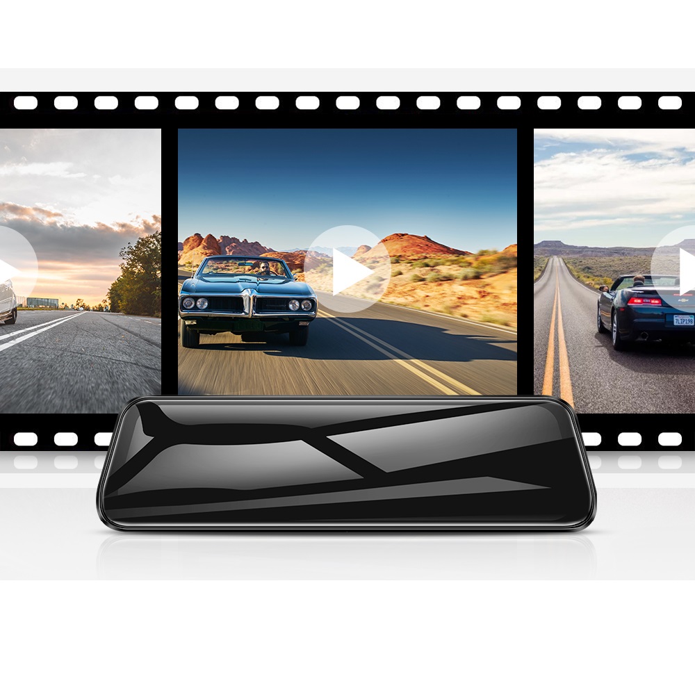 Car Mirror Rearview Dash Cam Car Mirror Black Box Dual 1080P 2-in-1 Mirror Dvr Video Recorder Car Dvr Registrar Video Recorder