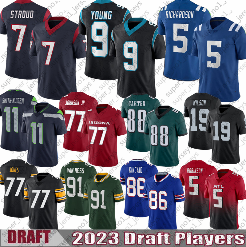 9 Bryce Young CJ Stroud Football Will Anderson Jr 21 Devon Witherspoon 5 Anthony Richardson Jalen Carter Tyree Wilson Addison Jaxon Smith-Njigba 2023 Draft Panther, Man custom jersey(xin xiu)
9 Bryce Young CJ Stroud Football Will Anderson Jr 21 Devon Witherspoon 5 Anthony Richardson Jalen Carter Tyree Wilson Addison Jaxon Smith-Njigba 2023 Draft Panther, Man custom jersey(xin xiu)