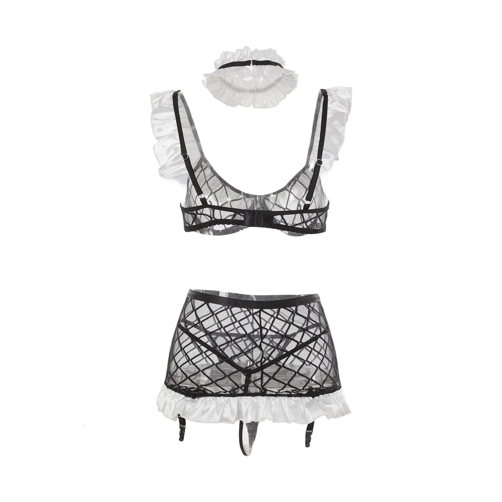 Sexy Set Women'S Underwear Black Lace Embroidery Sexy Lingerie Suit Erotic Lingeries Sets Sexy Body Lenceria Sexys Para Mujer Fina 231130