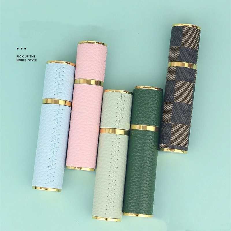 10ml Leather Perfume Bottle Refillable Atomizer For Travel Spray With Ultral Fine Mist Fragrance Container
