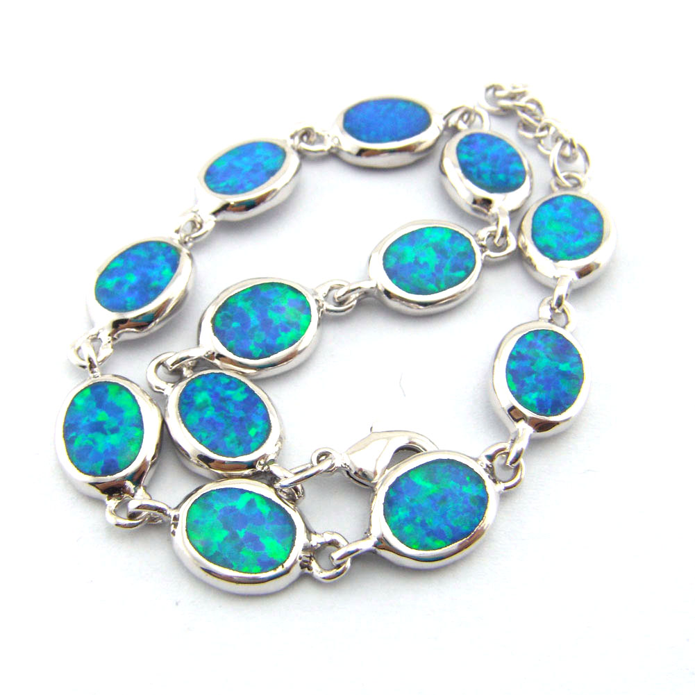 Fashion Bracelet Mystic Rainbow Bracelet BLUE Opal Bracelet for Lady