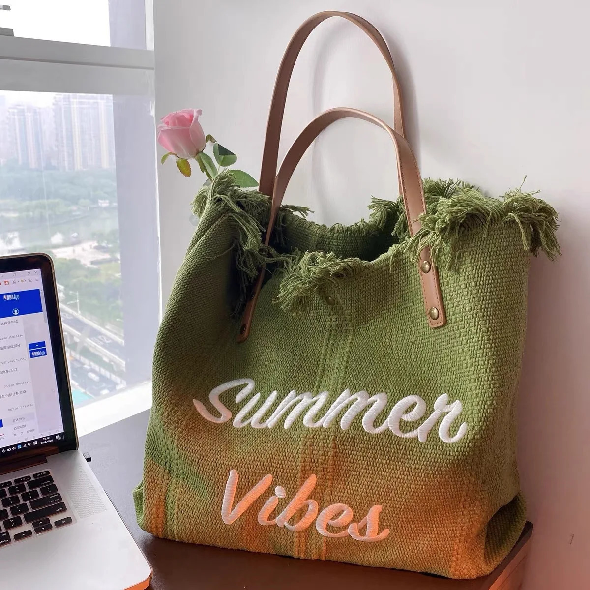 Evening Bags Fashion Canva Handbags Large Tote Beach Bag Shopping Underarm Shoulder For Female Casual Top handle 231130