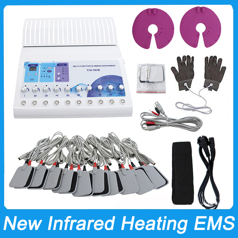 Electronic Acupuncture Massager Infrared Heating Body Slimming EMS Fat Burning Lumbar Muscle Strain Massager Microcurrent Muscle Stimulator Body Conto