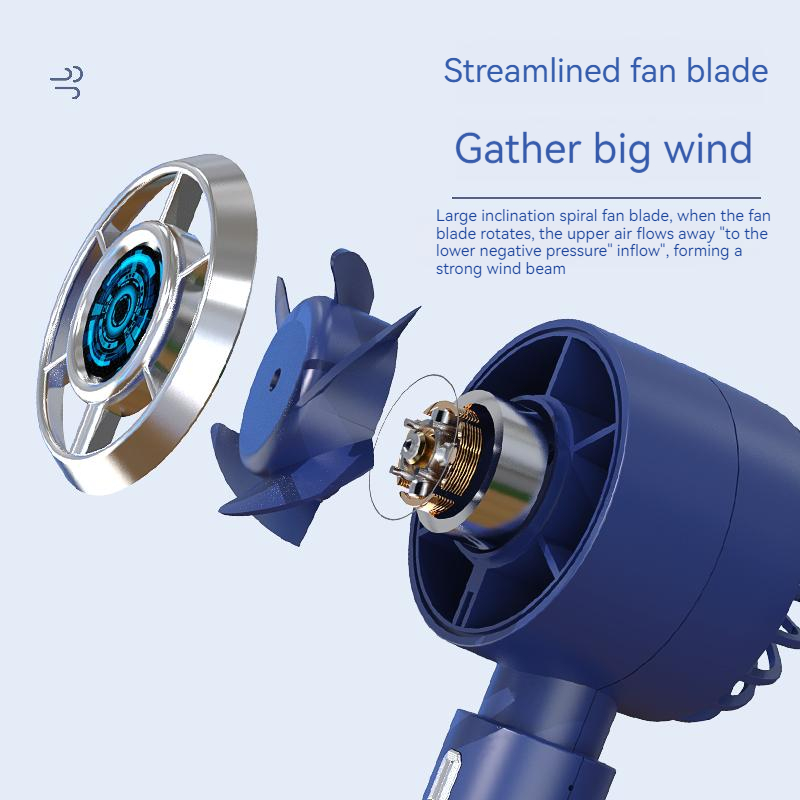 2000mAh USB Rechargeable Personal Fan Mini Portable Handheld Fans 3 Speeds Small Desk Fans Pocket Travel Fan for Women Girls Kids Home Office Outdoor