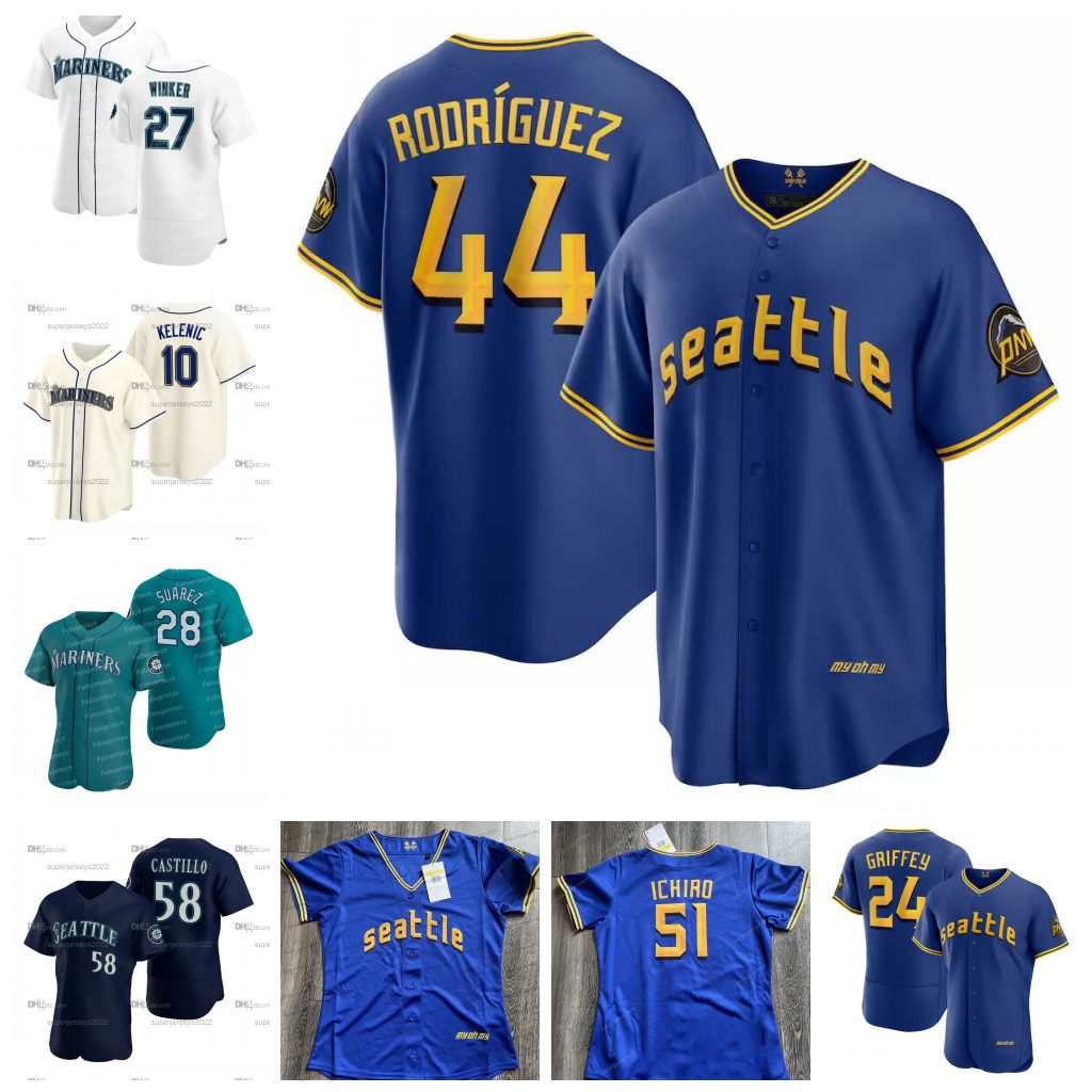 44 Julio Rodriguez Mariners 2023 City Connect Jersey Jarred Kelenic Eugenio Suarez Cal Raleigh Luis Castillo Ty France Teoscar Hernandez J.P. Crawford Ichiro Suzuki, Third jersey mens s-3xl
44 Julio Rodriguez Mariners 2023 City Connect Jersey Jarred Kelenic Eugenio Suarez Cal Raleigh Luis Castillo Ty France Teoscar Hernandez J.P. Crawford Ichiro Suzuki, Third jersey mens s-3xl