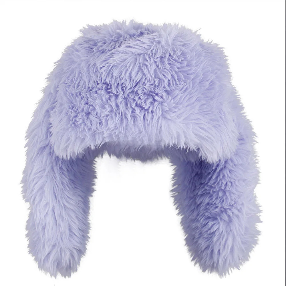 Beanie Skull Caps Y2k Rabbit Ears Plush Hats Cute Girls Winter Beanie Pullover Cap Women Lolita Thickened Warm Funny Party P ography Fleece 231130