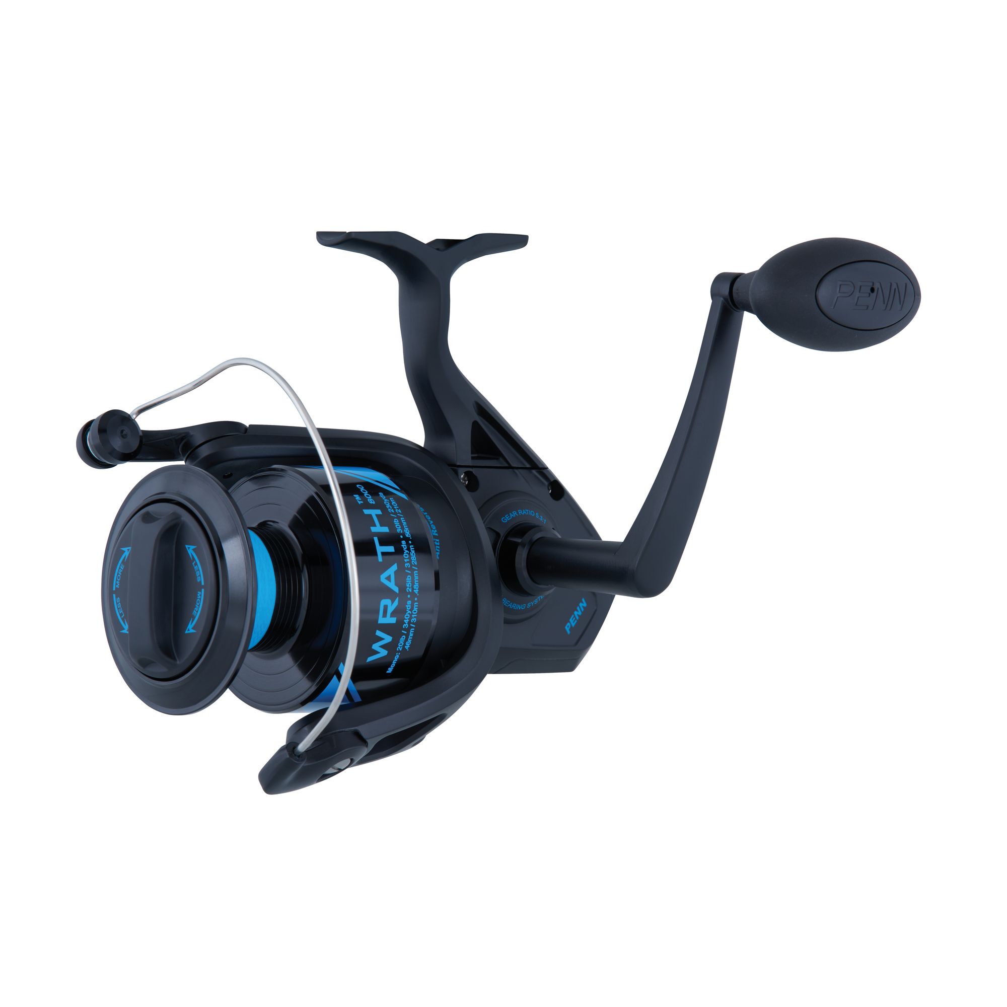 PENN Wrath Spinning Inshore/Nearshore Fishing Reel, Size 6000
