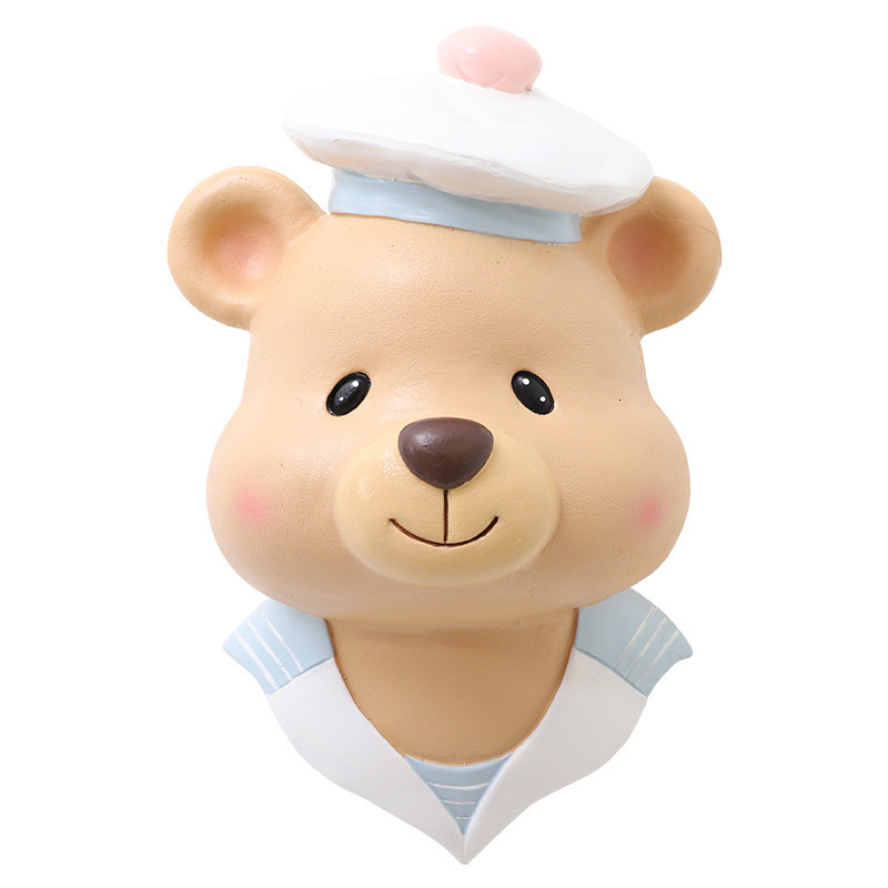 Wall Decor Children's Bedroom Decor Animal Head Wall Decoration For Living Room Pendant Kids Girl Childhood Adorn Soft Install Home Decor 230131