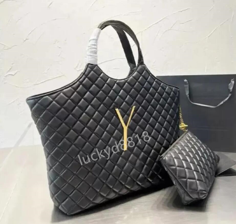 Designer Classic Leather Shopping Tote Bag In Quilted Lambskinl handbag Capacity Lady Casual totes wallet Women Fashion Shoulder Bags yslsity yslity, Black
Designer Classic Leather Shopping Tote Bag In Quilted Lambskinl handbag Capacity Lady Casual totes wallet Women Fashion Shoulder Bags yslsity yslity, Black