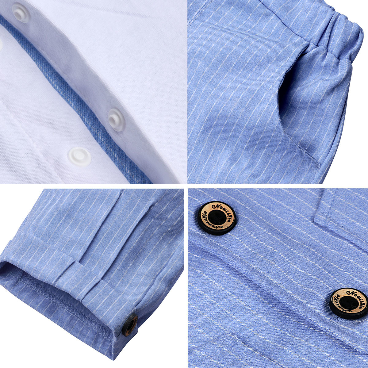 Suits Baby Boys Clothing Set Infant Gentleman Outfit Top Shorts Baptism Wedding Birthday Gift Costume 2PCS Kids Summer Clothes Suit 230131