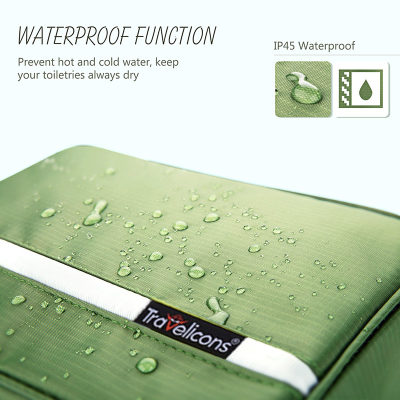 Cosmetic Bags Cases Men Waterproof Travel Toiletry Makeup Beautician Wash Bag Bathroom Foldable Business Shaving Ladies Neceser Shower Bag with Hook 2