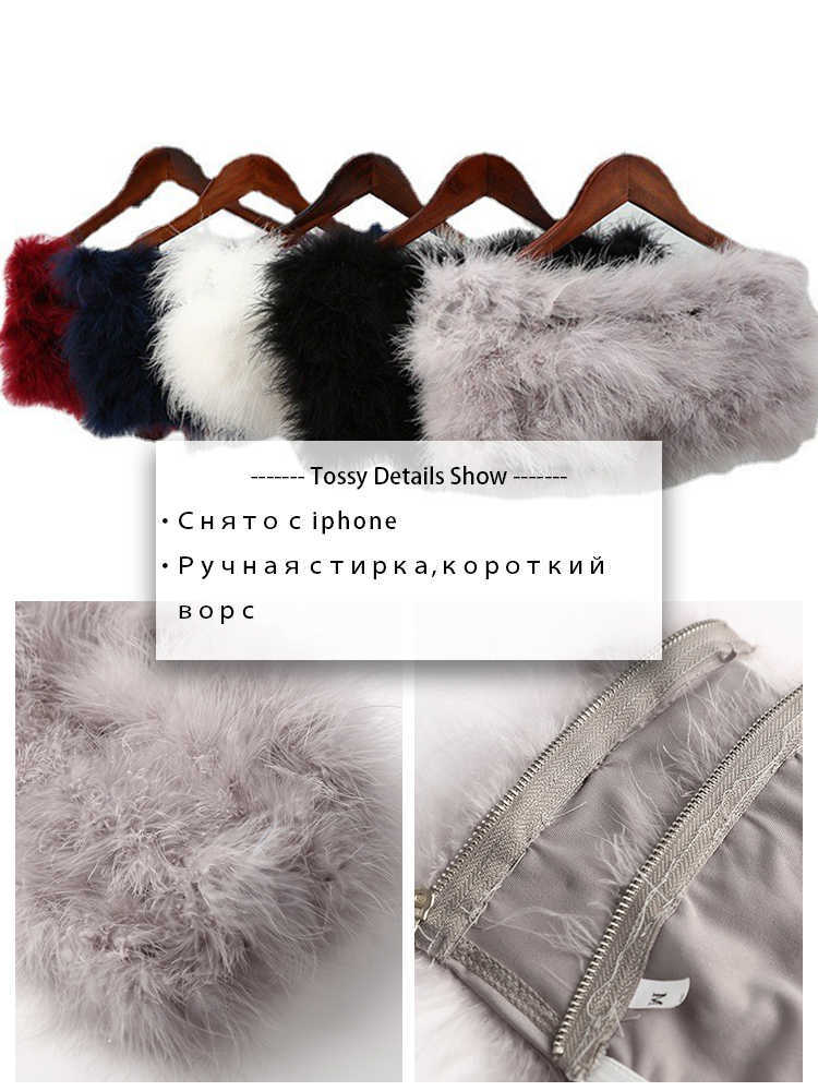 Women's Tanks Camis Tossy Fur Feather Strapless Tube Tops For Women Party Fashion Bustier Cute Top Y2k Club 2022 New Sexy Mini Fluffy Corset Top 