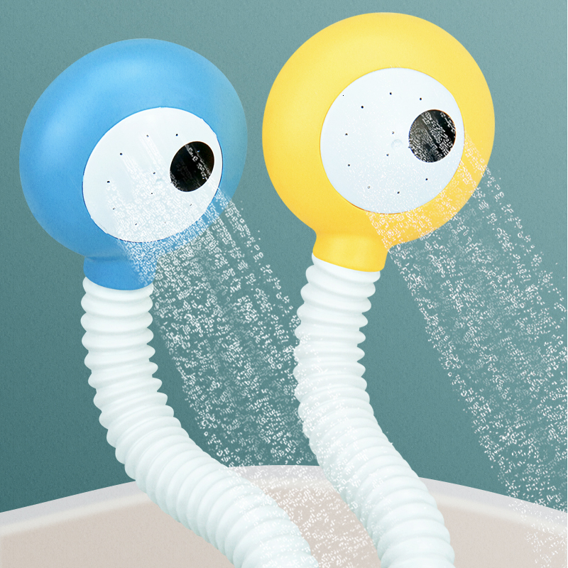 Bath Toys Electric Shower Water Spray Bath Toys Kawaii Snail Bear Robot Model Sprinkler For Children Kids Baby Bathroom Bathtub Faucet 230131