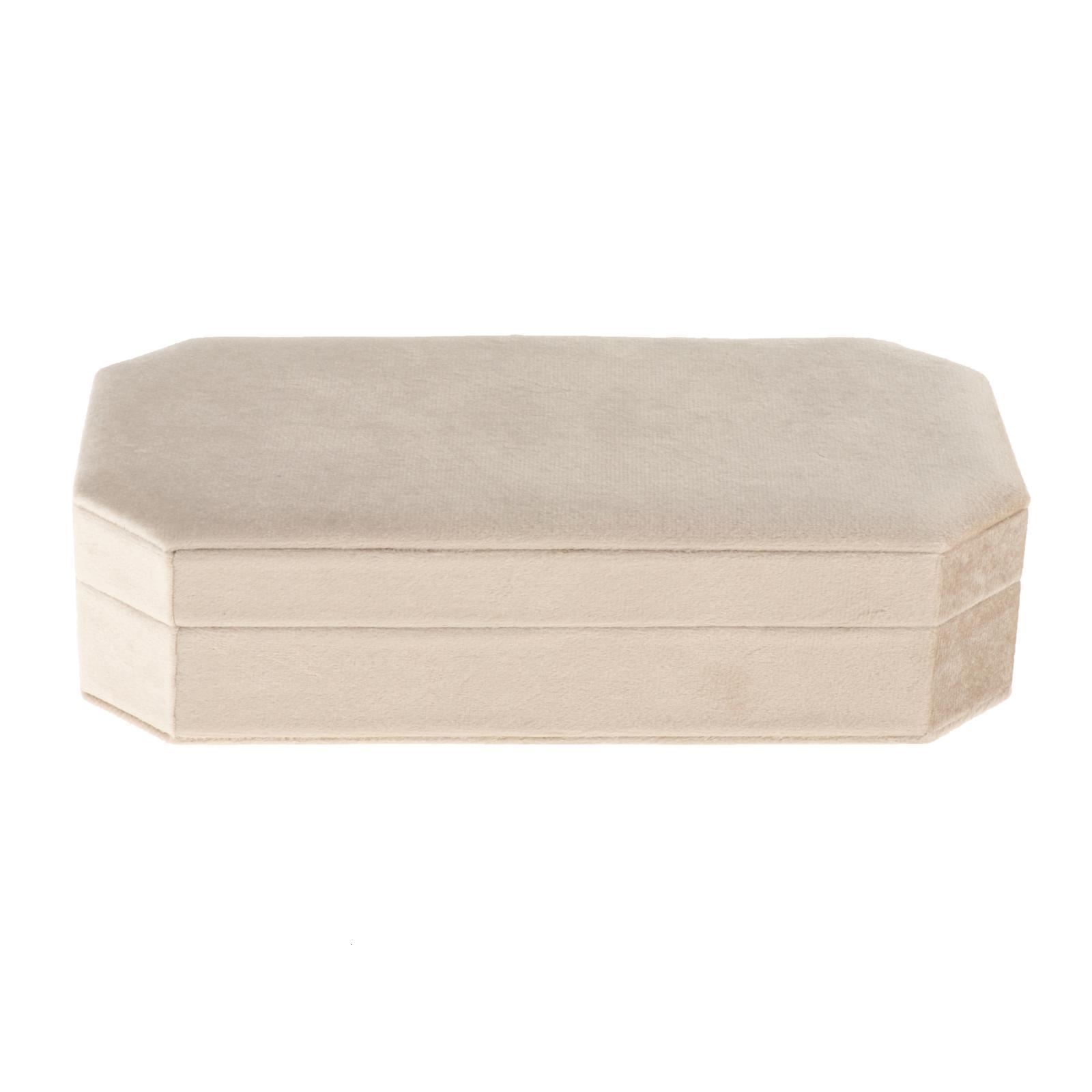 Jewelry Boxes Rings Holder with Lid Storage Container Finger Stand Box Velvet for Dress Tables Cabinets Women Girls Drawer 230131