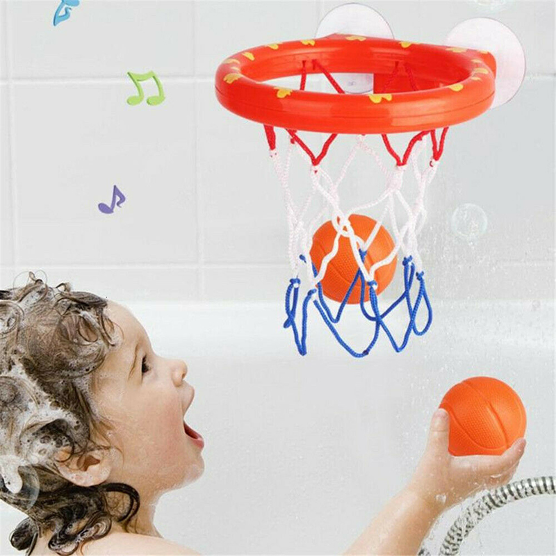Bath Toys Baby Bath Toy Toddler Boy Water Toys Bathroom Bathtub Shooting Basketball Hoop with 3 Balls Kids Outdoor Play Set Cute Whale 230131