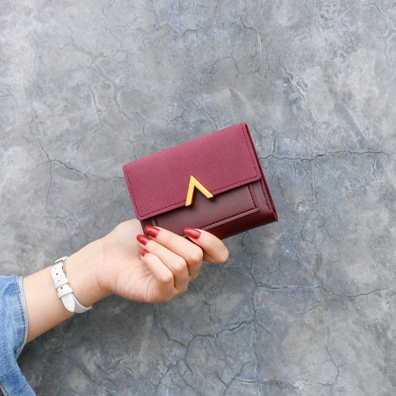 Wallets Luxury Brand Short Wallet Women Vintage Small PU Leather Purse Mini Female Fashion And Credit Card Holder Carteras Y2301